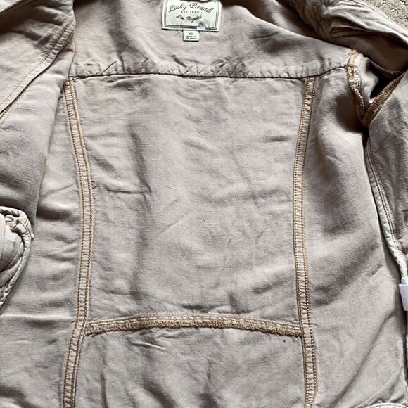 Lucky Brand jacket. Size XS. Good condition. Linen/rayon blend. - Picture 7 of 9